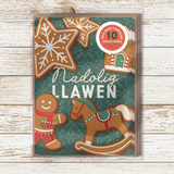 Gingerbread biscuits A7 card pack