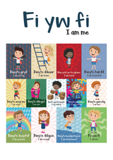 Fi yw fi / I am me A2 Affirmation Print for Children's Bedroom or Playroom