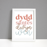Dydd Santes A4 Print / Framed and Unframed