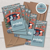 Nadolig Llawen Christmas Eve / Merry Christmas  - A6 Luxury Card Pack - Max Rocks