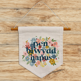 Penblwydd Hapus Pennant Flag