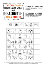 FREE Downloadable Halloween Work Sheets / Taflenni Gwaith Noson Calan Gaeaf - Max Rocks
