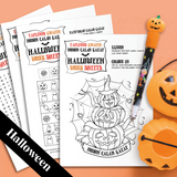 FREE Downloadable Halloween Work Sheets / Taflenni Gwaith Noson Calan Gaeaf - Max Rocks