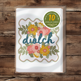 Diolch Flowers A7 card pack