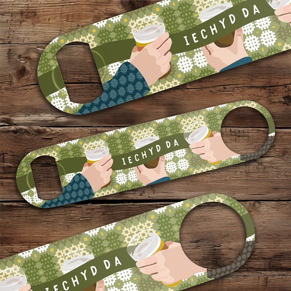 Iechyd da Drinks bottle opener