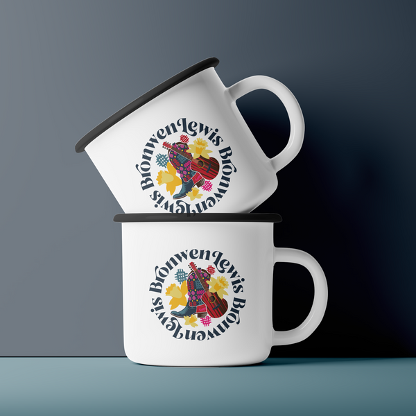 Bron Design Ceramic Camping Mug