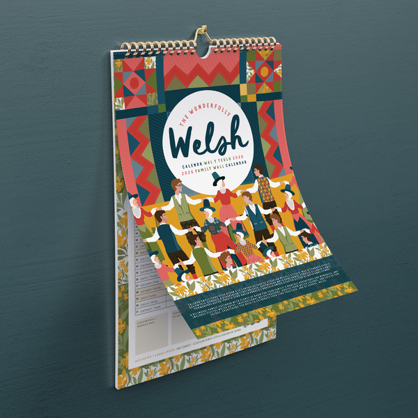 Calendr Wal y Teulu 2026 / 2026 Family Wall Calendar