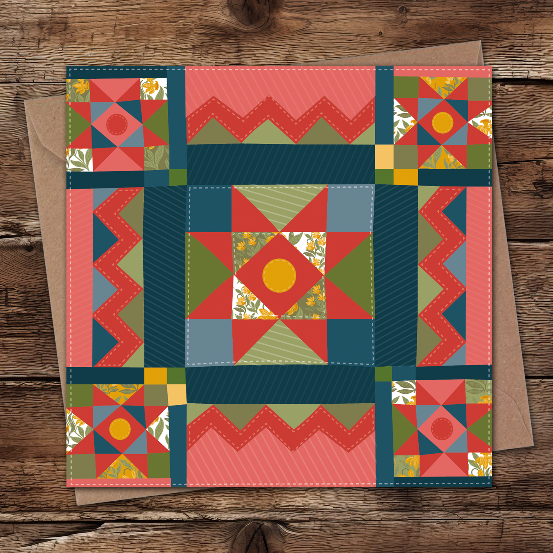 Welsh quilt card – Max Rocks