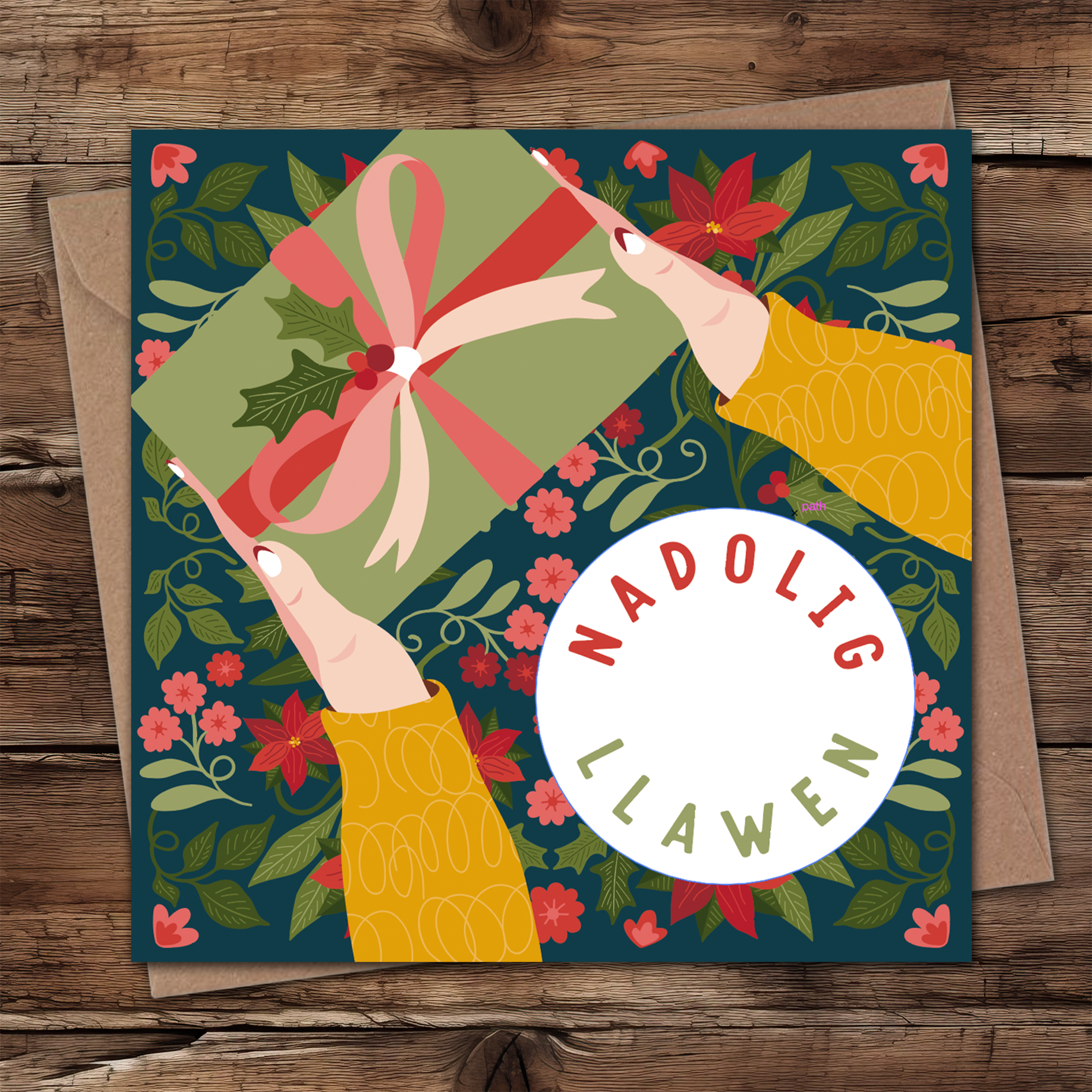 Christmas gift Welsh Christmas card – Max Rocks