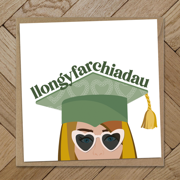 Grad specs female / Llongyfarchiadau / Congratulations results card