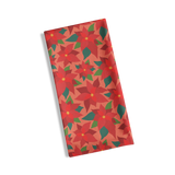 Poinsettia blossom tea towel