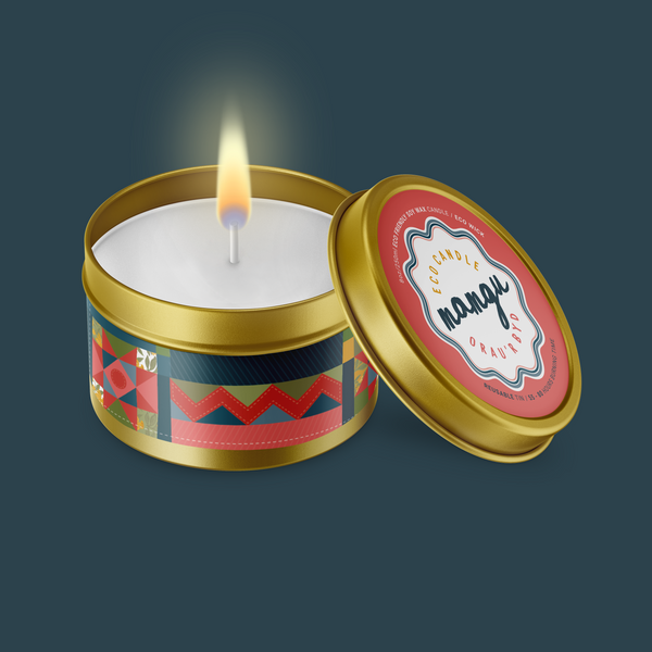 Mamgu Orau'r Byd Quilt Candle