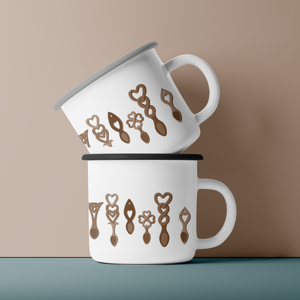 All the love-spoon Mug / Enamel or ceramic