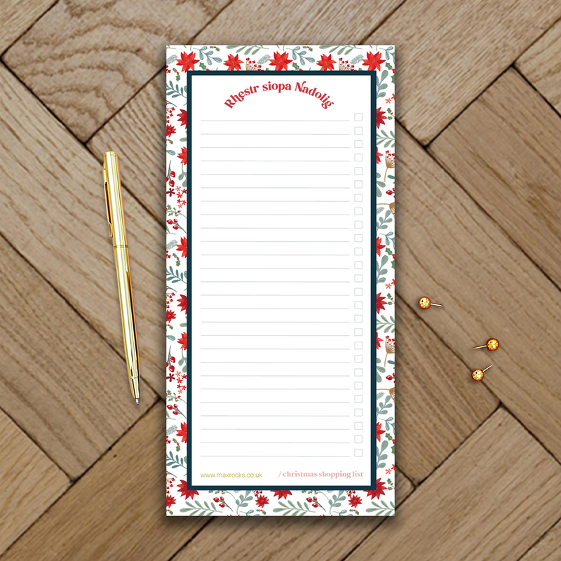 Christmas siopa notepad