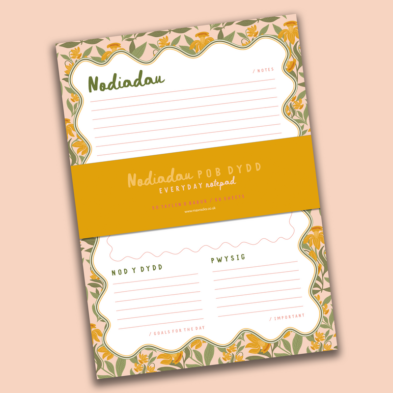 Nodiadau Pob Dydd / Everyday Notepad / Daffodil Bloom