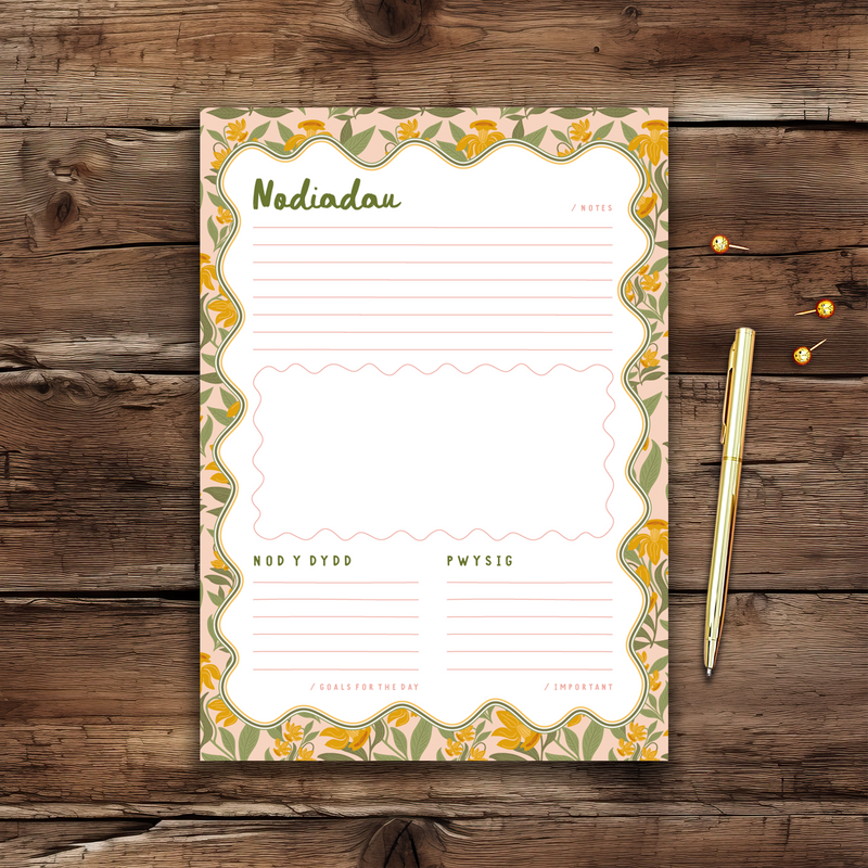 Nodiadau Pob Dydd / Everyday Notepad / Daffodil Bloom