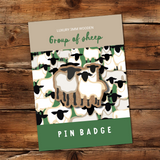 Group of Sheep Pin Badge