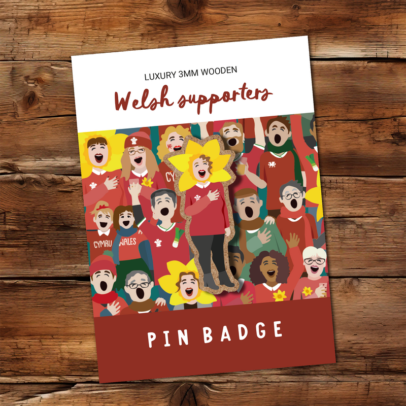 Welsh Supporters Pin Badge