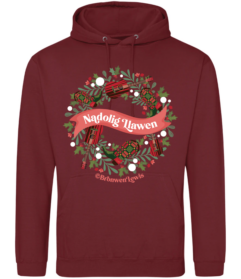 MUSICAL CHRISTMAS WREATH hoodie / RED