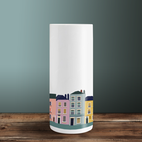 Welsh Coast Tall Ceramic Vase