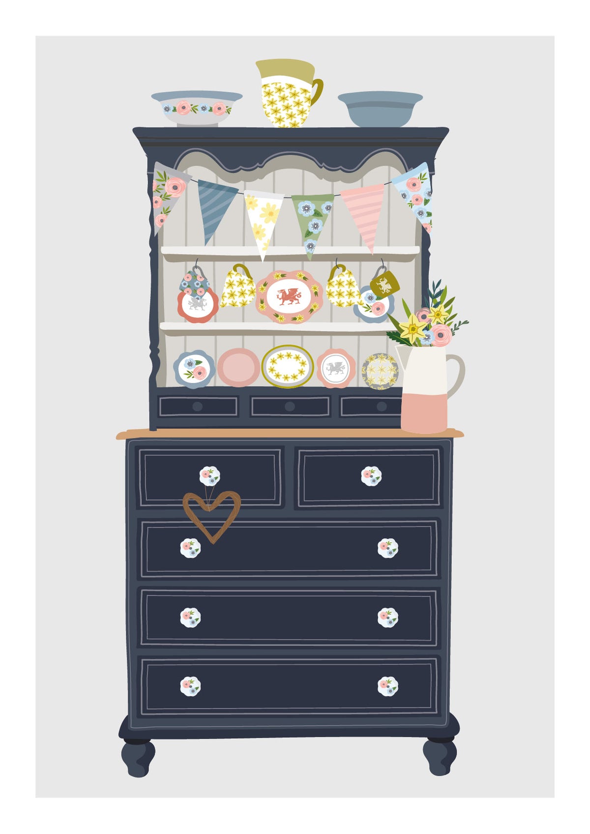 Welsh Dresser A4 Print / Framed and Unframed Max Rocks Welsh Dresser A4 Print / Framed and Unframed Max Rocks
