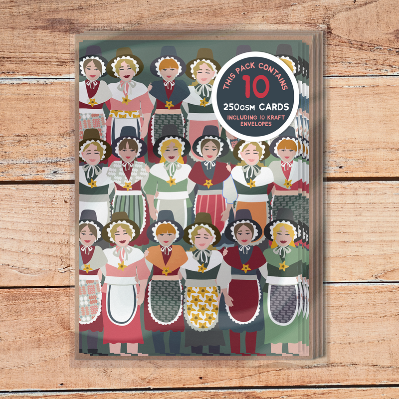 All Welsh Mini Welsh Luxury Card Pack Welsh Ladies and Rugby