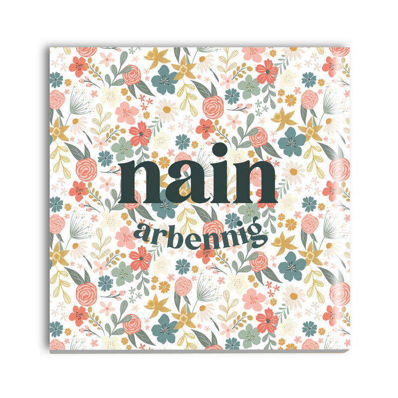 Nain wild flowers coaster