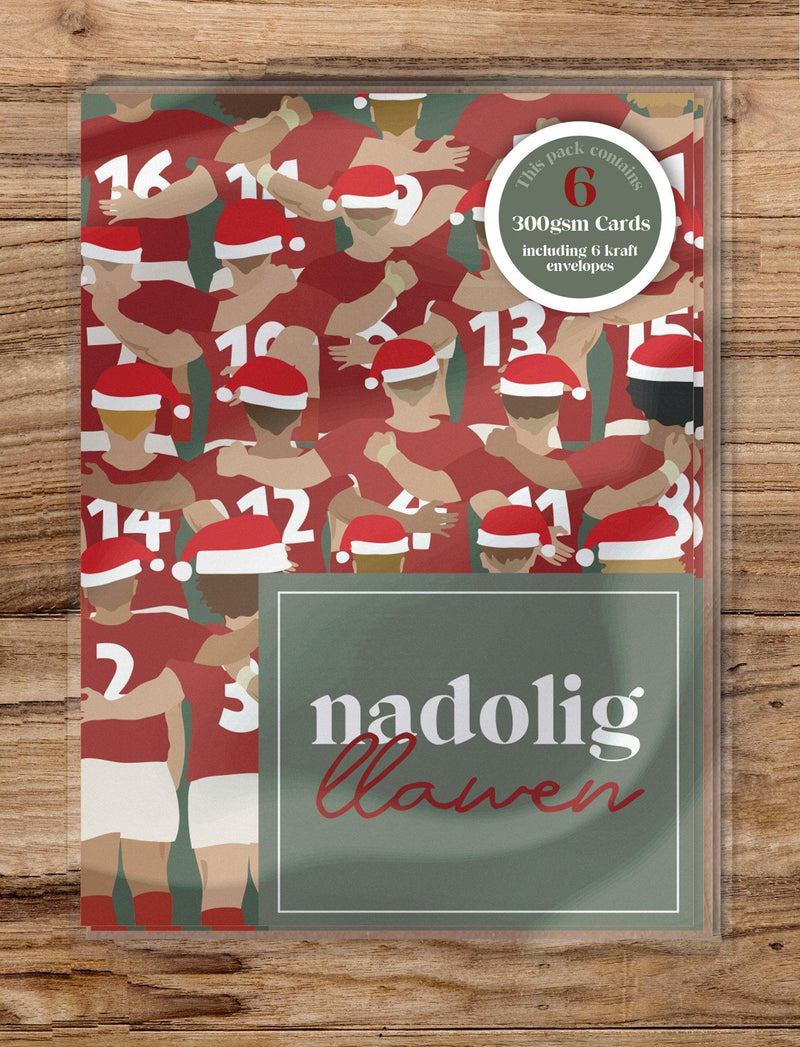 Nadolig Llawen Anthem / Merry Christmas - A6 Luxury Card Pack - Max Rocks