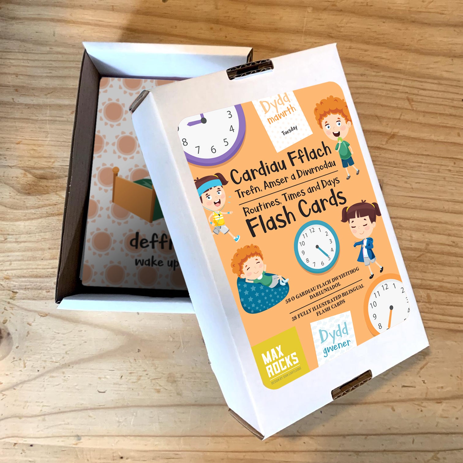 Welsh Routines, Times and Days Flash Cards // Cardiau Fflach Trefn, Am ...