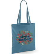 Siopa Nadolig Christmas welsh tote bag with long handles