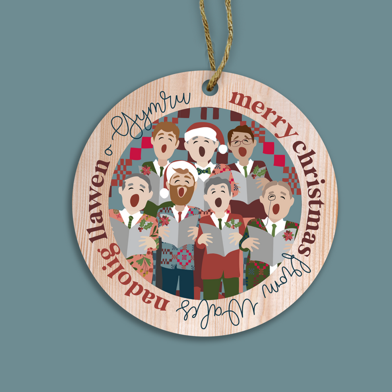 Nadolig llawen o gymru / Merry Christmas from Wales Gift Decoration