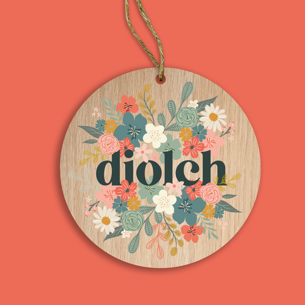Diolch Poise Wooden Decoration