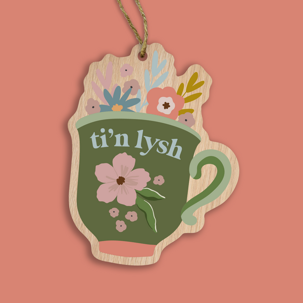 Lysh Cup Painted Wooden Gift Decoration