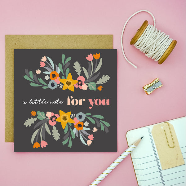 A Little Note for You Friendship card