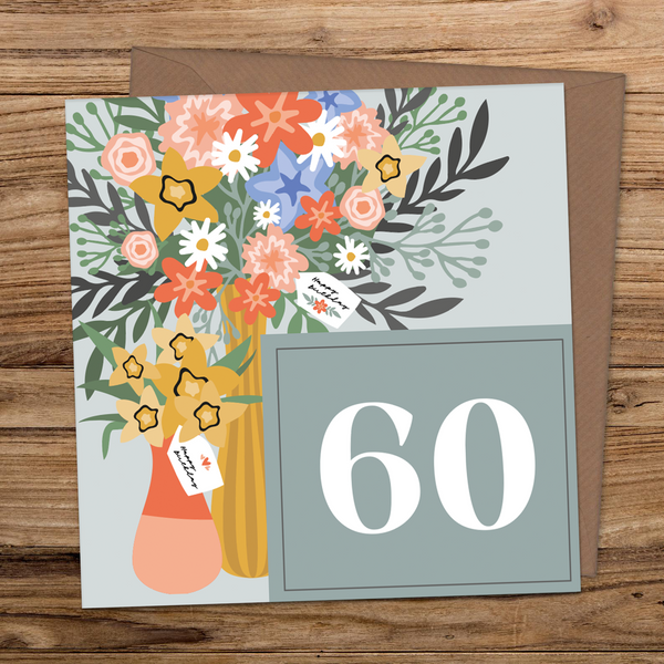 60 / Female Birthday Card