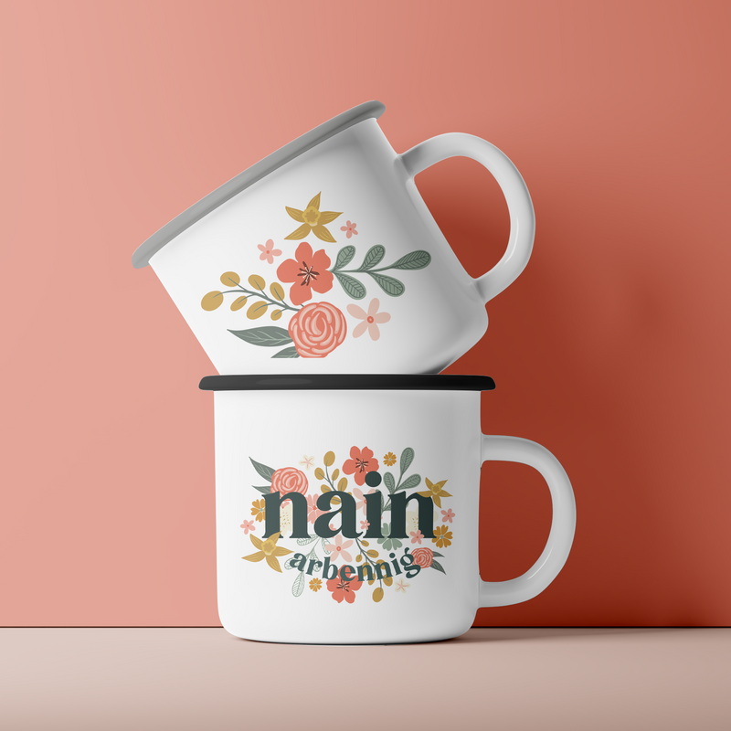 Nain wild flowers Mug / Enamel or ceramic