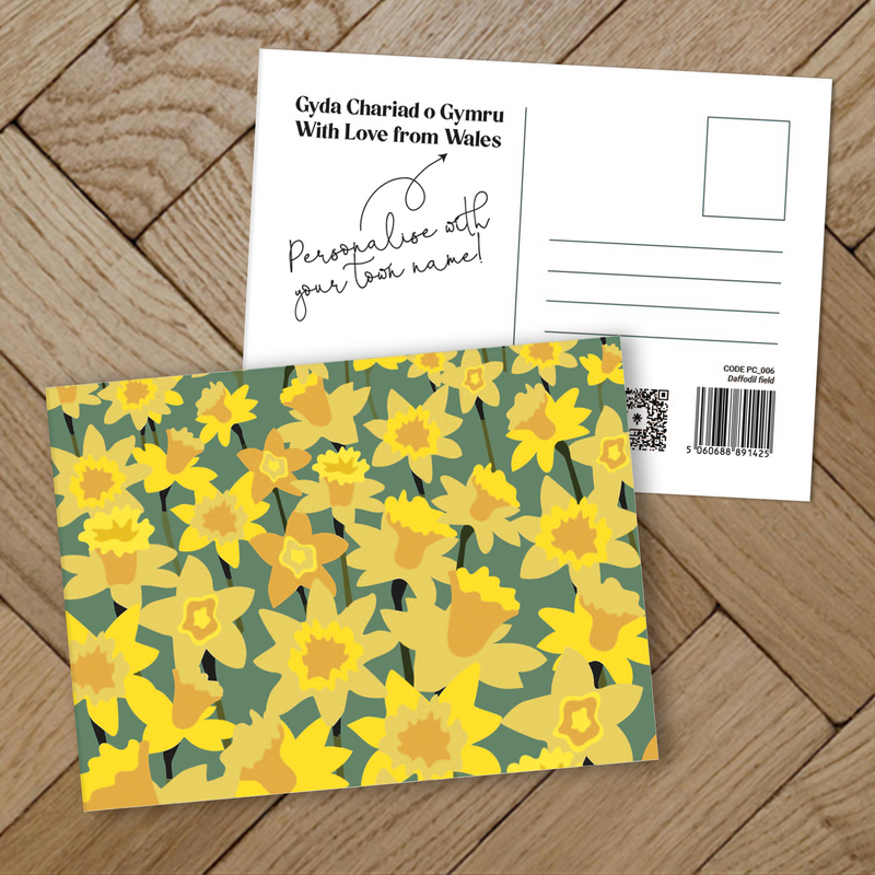 Daffodil field Postcard