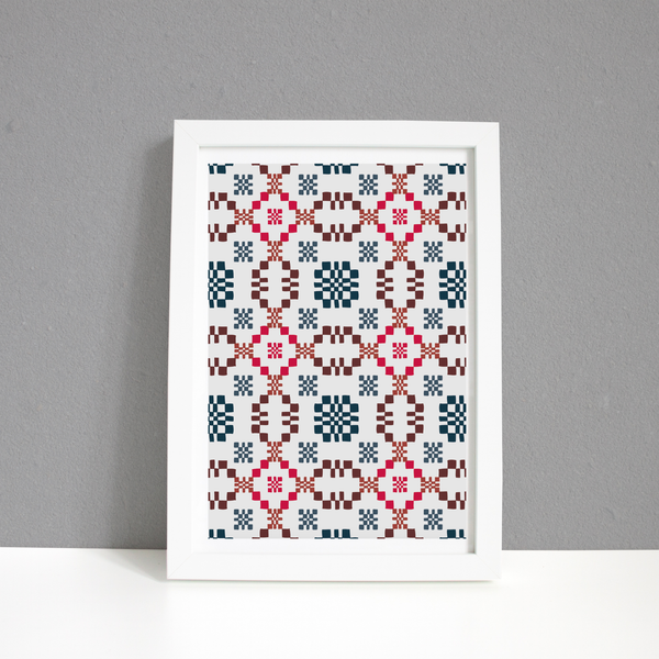 WOOLLEN TAPESTRY A4 PRINT / FRAMED AND UNFRAMED